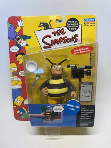 2001 Playmates Toys The Simpsons "Bumblebee Man" WOS Interactive Figure