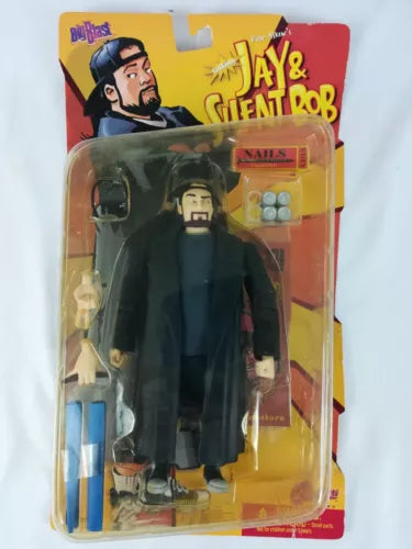 1998 Big Blast View Askew's Jay & Silent Bob Talking Silent Bob Action Figure