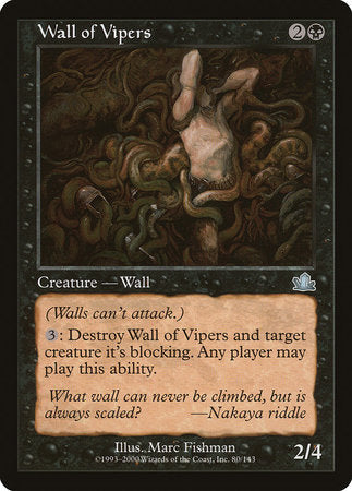 Wall of Vipers [Prophecy] | A1Comics