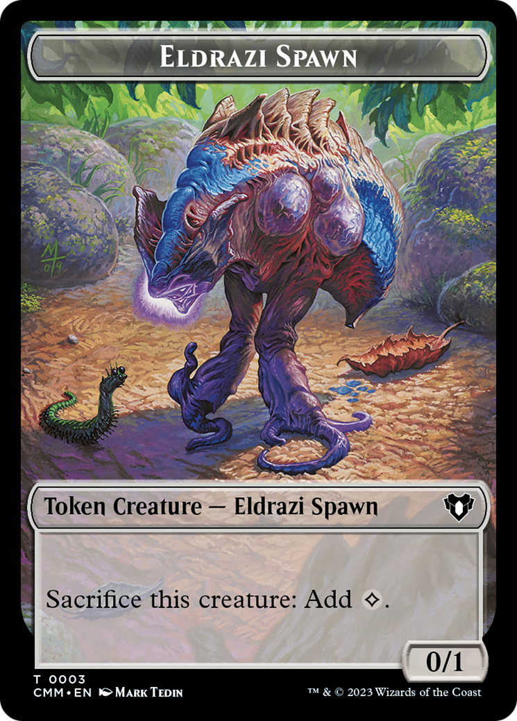 Eldrazi Spawn // Satyr Double-Sided Token [Commander Masters Tokens] | A1Comics