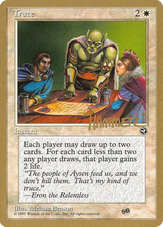 Truce (Shawn "Hammer" Regnier) (SB) [Pro Tour Collector Set] | A1Comics