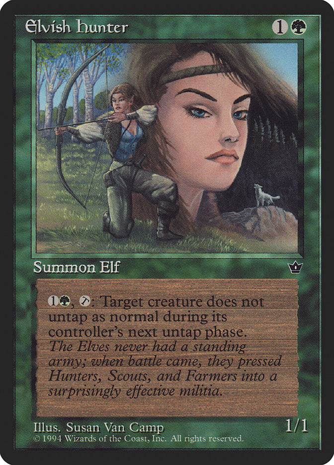 Elvish Hunter (Susan Van Camp) [Fallen Empires] | A1Comics