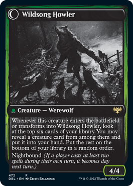 Howlpack Piper // Wildsong Howler [Innistrad: Double Feature] | A1Comics