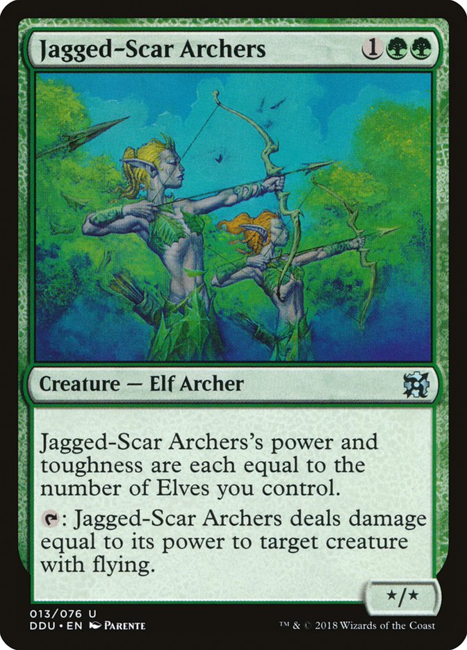 Jagged-Scar Archers [Duel Decks: Elves vs. Inventors] | A1Comics