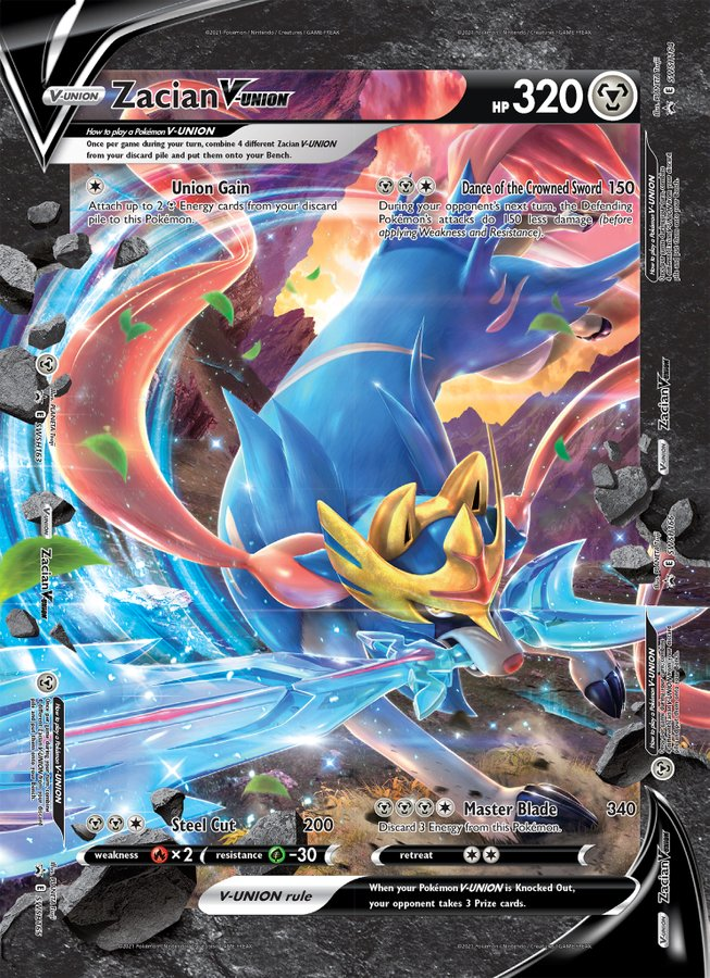 Zacian V-Union (Jumbo Card) [Sword & Shield: Black Star Promos] | A1Comics