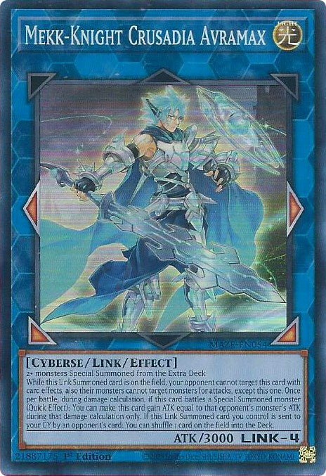 Mekk-Knight Crusadia Avramax [MAZE-EN054] Super Rare | A1Comics