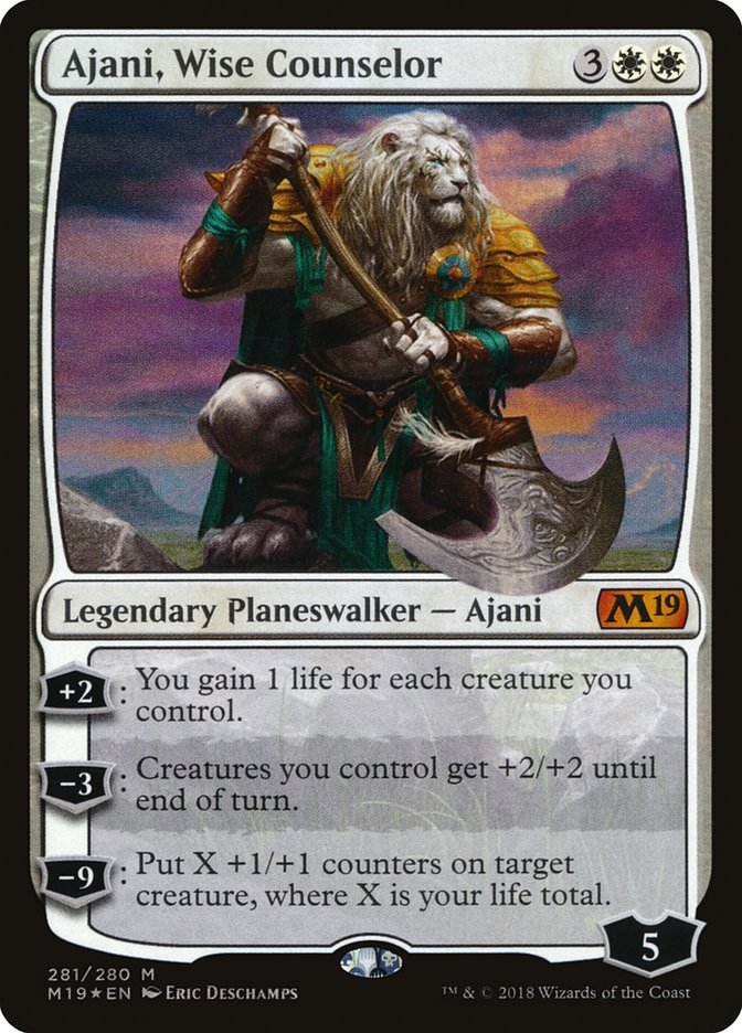 Ajani, Wise Counselor [Core Set 2019] | A1Comics