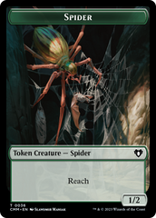 Wurm // Spider Double-Sided Token [Commander Masters Tokens] | A1Comics