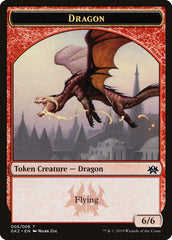 Dragon // Goblin Double-Sided Token [Ravnica Allegiance Guild Kit Tokens] | A1Comics