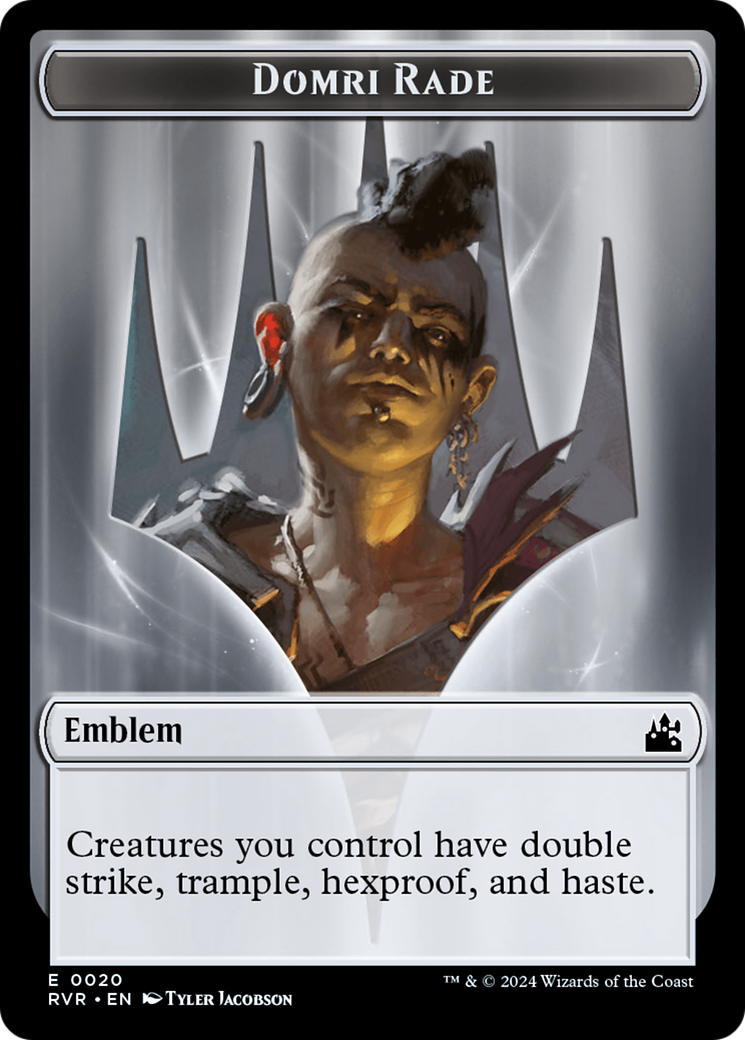 Domri Rade Emblem [Ravnica Remastered Tokens] | A1Comics