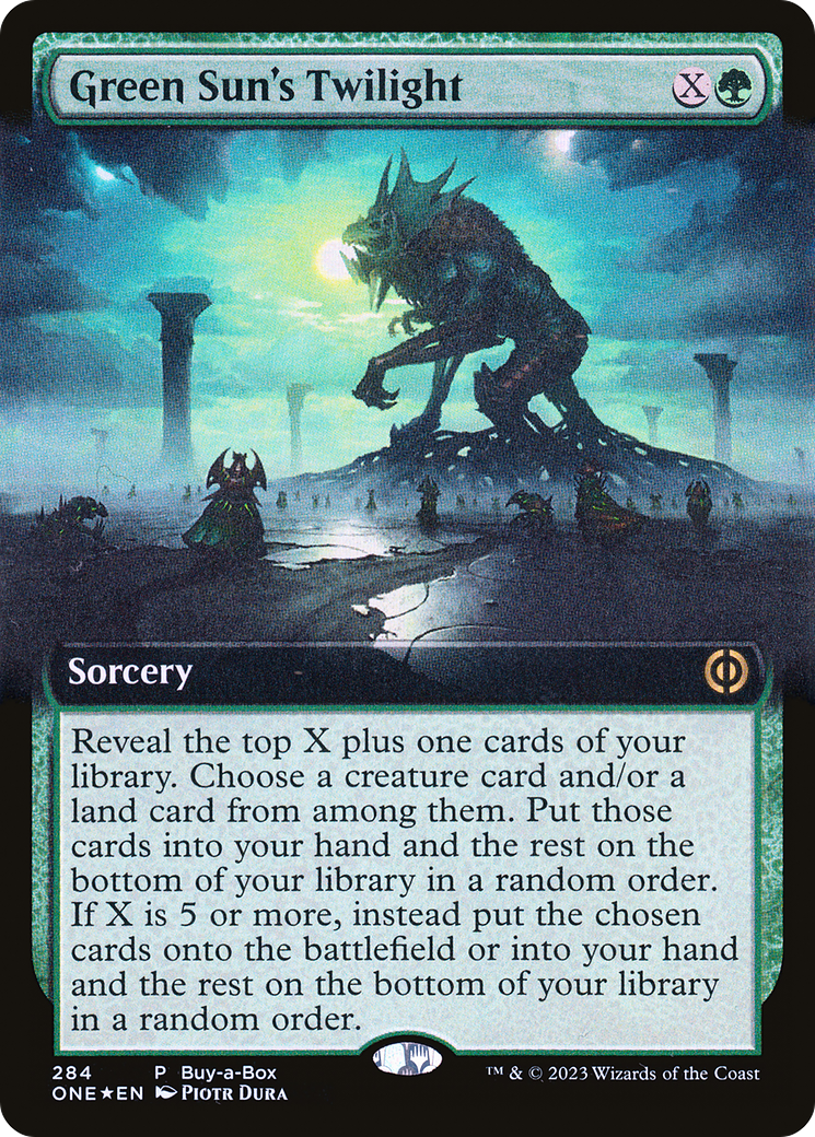 Green Sun's Twilight (Buy-A-Box) (Extended Art) [Phyrexia: All Will Be One] | A1Comics