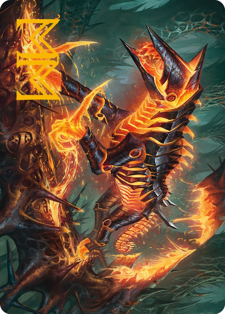 Kuldotha Cackler Art Card (Gold-Stamped Signature) [Phyrexia: All Will Be One Art Series] | A1Comics