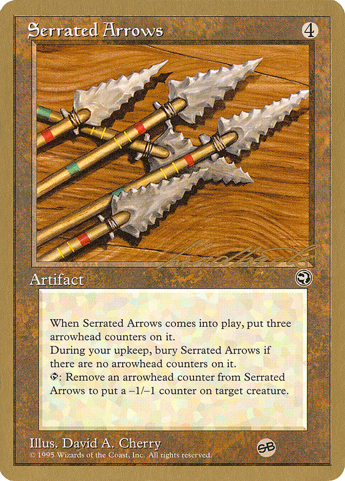 Serrated Arrows (Leon Lindback) (SB) [Pro Tour Collector Set] | A1Comics