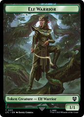 Elf Warrior // Insect Double Sided Token [The Lord of the Rings: Tales of Middle-Earth Commander Tokens] | A1Comics