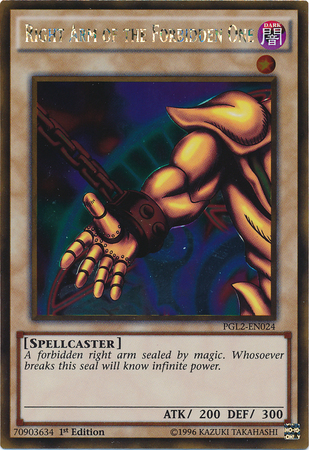 Right Arm of the Forbidden One [PGL2-EN024] Gold Rare | A1Comics