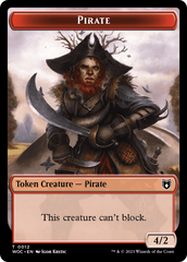 Pirate // Human Soldier Double-Sided Token [Wilds of Eldraine Commander Tokens] | A1Comics