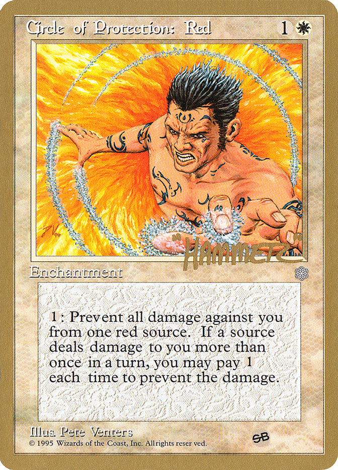 Circle of Protection: Red (Shawn "Hammer" Regnier) (SB) [Pro Tour Collector Set] | A1Comics