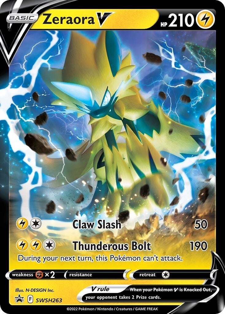 Zeraora V (SWSH263) [Sword & Shield: Black Star Promos] | A1Comics