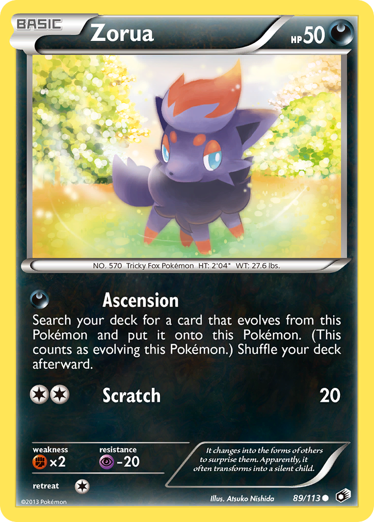 Zorua (89/113) [Black & White: Legendary Treasures] | A1Comics