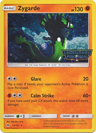 Zygarde (72/131) (Cosmos Holo) [Sun & Moon: Forbidden Light] | A1Comics