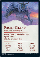 Frost Giant Art Card [Dungeons & Dragons: Adventures in the Forgotten Realms Art Series] | A1Comics