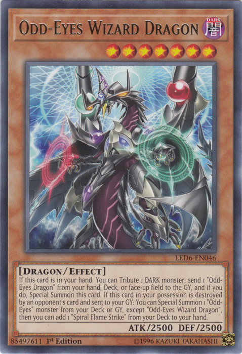 Odd-Eyes Wizard Dragon [LED6-EN046] Rare | A1Comics