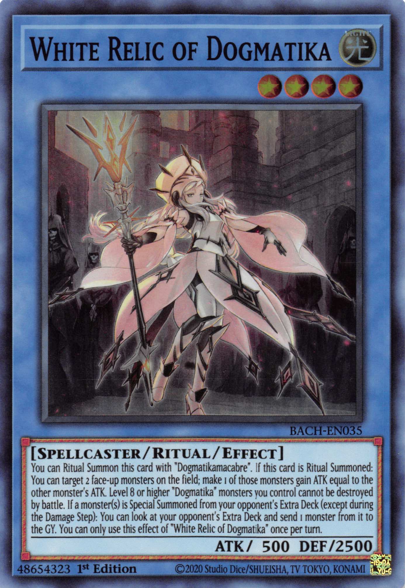 White Relic of Dogmatika [BACH-EN035] Super Rare | A1Comics