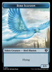 City's Blessing // Bird Illusion Double-Sided Token [Commander Masters Tokens] | A1Comics