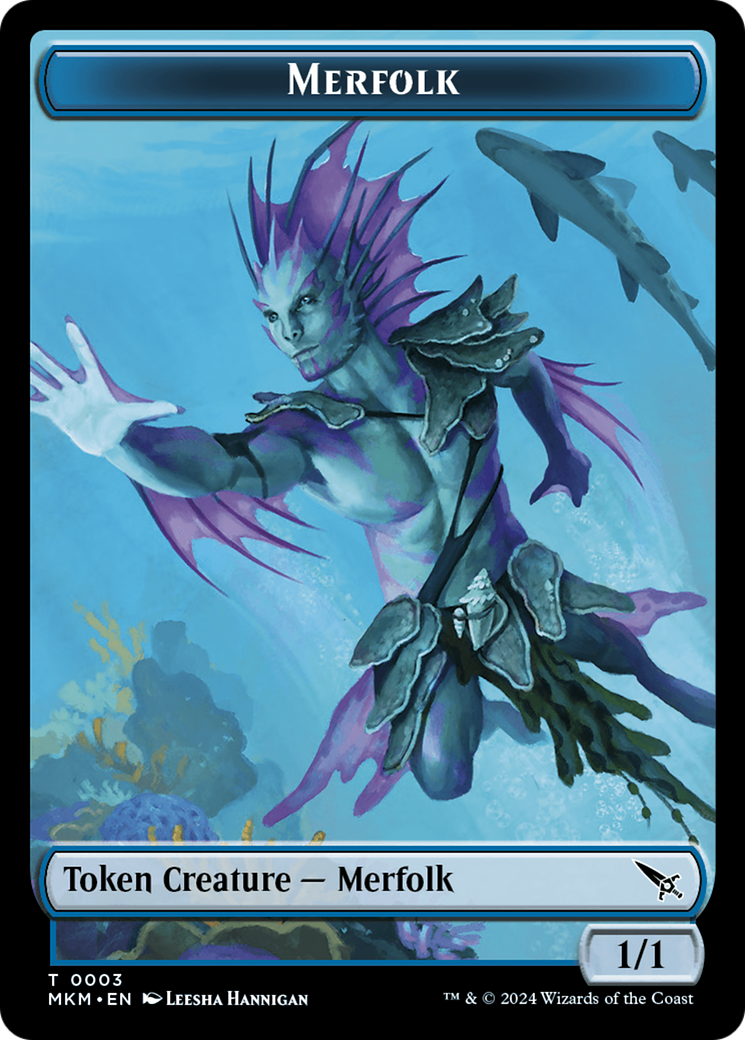 Merfolk Token [Murders at Karlov Manor Tokens] | A1Comics