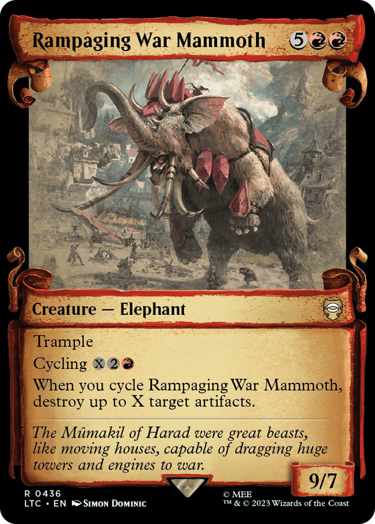 Rampaging War Mammoth [The Lord of the Rings: Tales of Middle-Earth Commander Showcase Scrolls] | A1Comics