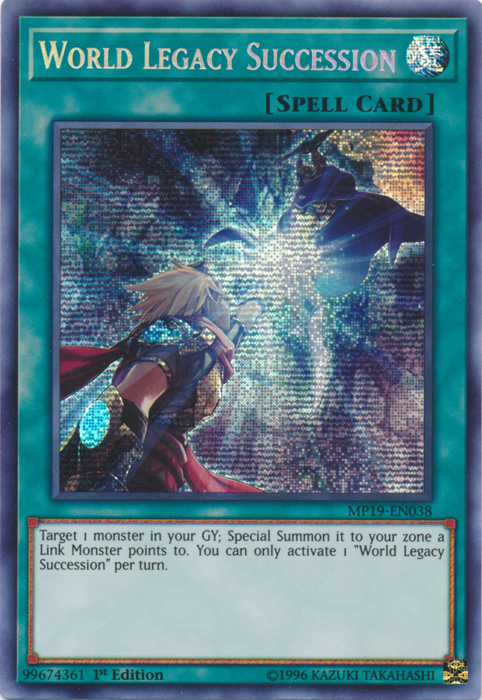 World Legacy Succession [MP19-EN038] Prismatic Secret Rare | A1Comics