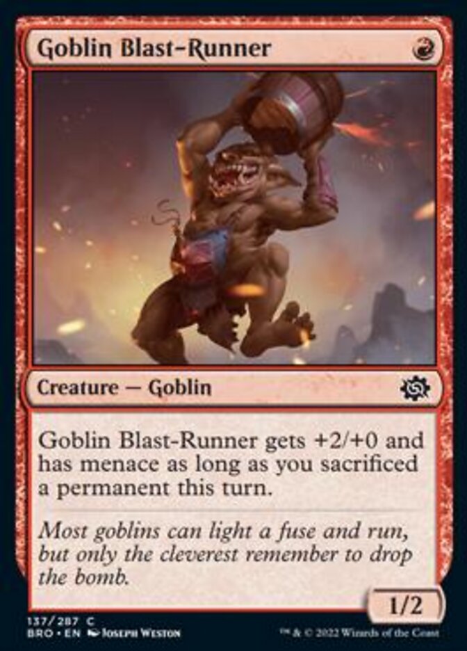 Goblin Blast-Runner [The Brothers' War] | A1Comics