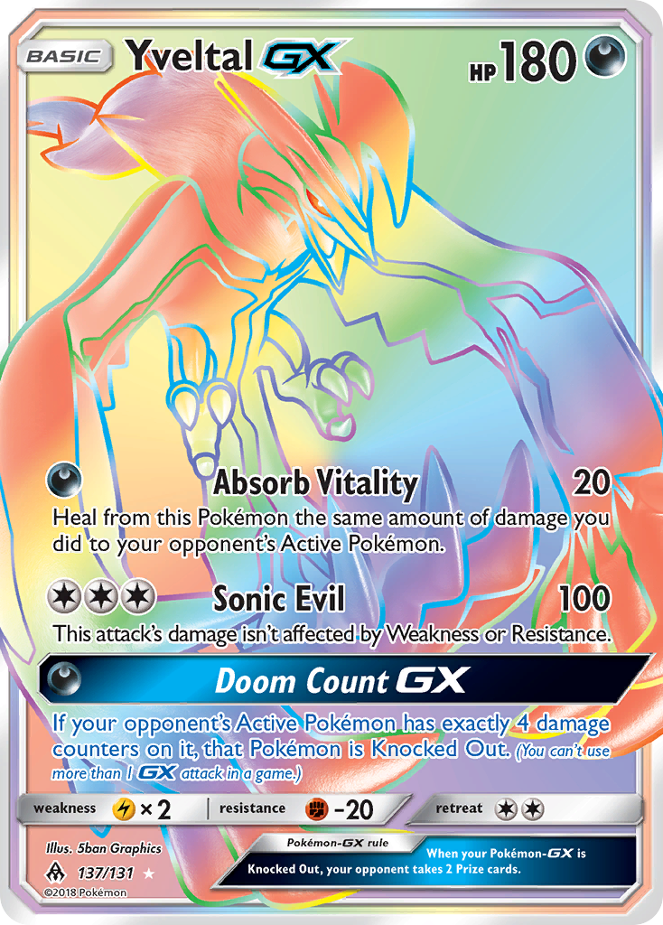 Yveltal GX (137/131) [Sun & Moon: Forbidden Light] | A1Comics