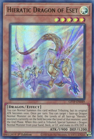 Hieratic Dragon of Eset [GFTP-EN049] Ultra Rare | A1Comics