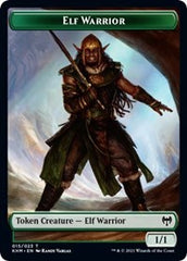 Elf Warrior // Shard Double-Sided Token [Kaldheim Tokens] | A1Comics