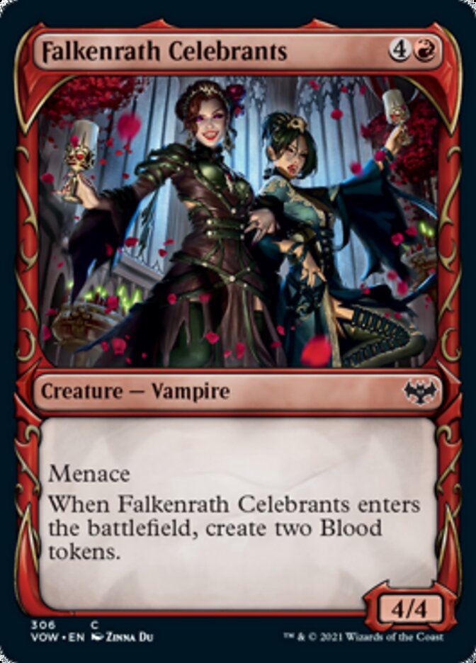 Falkenrath Celebrants (Showcase Fang Frame) [Innistrad: Crimson Vow] | A1Comics