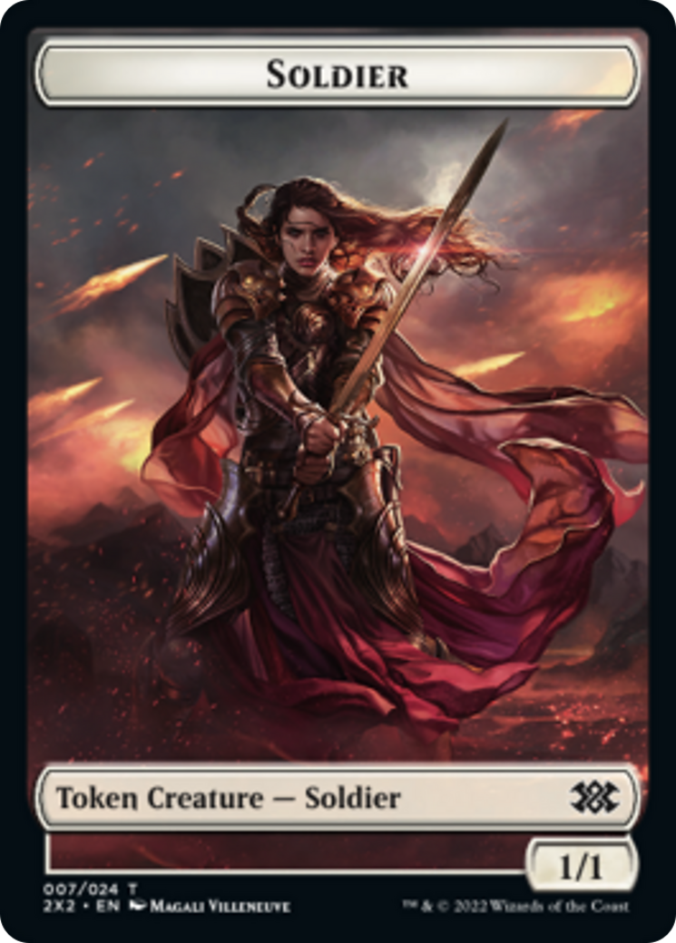 Faerie Rogue // Soldier Double-Sided Token [Double Masters 2022 Tokens] | A1Comics