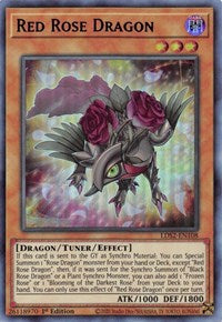 Red Rose Dragon (Blue) [LDS2-EN108] Ultra Rare | A1Comics