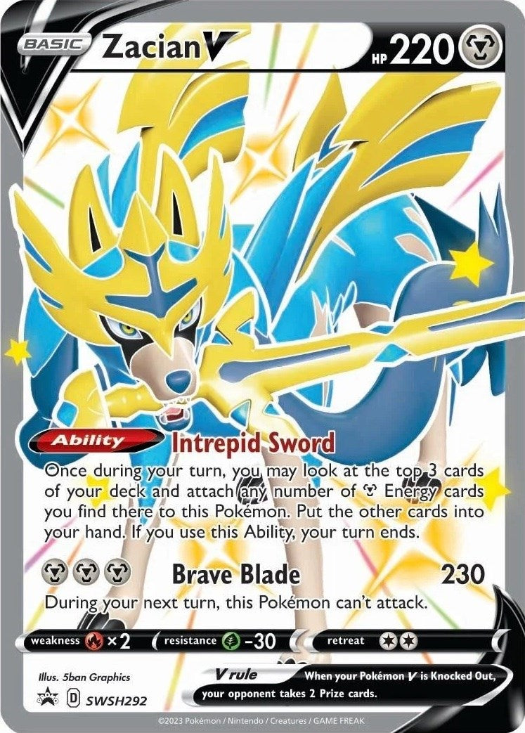 Zacian V (SWSH292) [Sword & Shield: Black Star Promos] | A1Comics