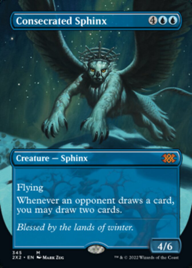 Consecrated Sphinx (Borderless Alternate Art) [Double Masters 2022] | A1Comics