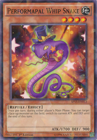 Performapal Whip Snake [SP15-EN013] Shatterfoil Rare | A1Comics