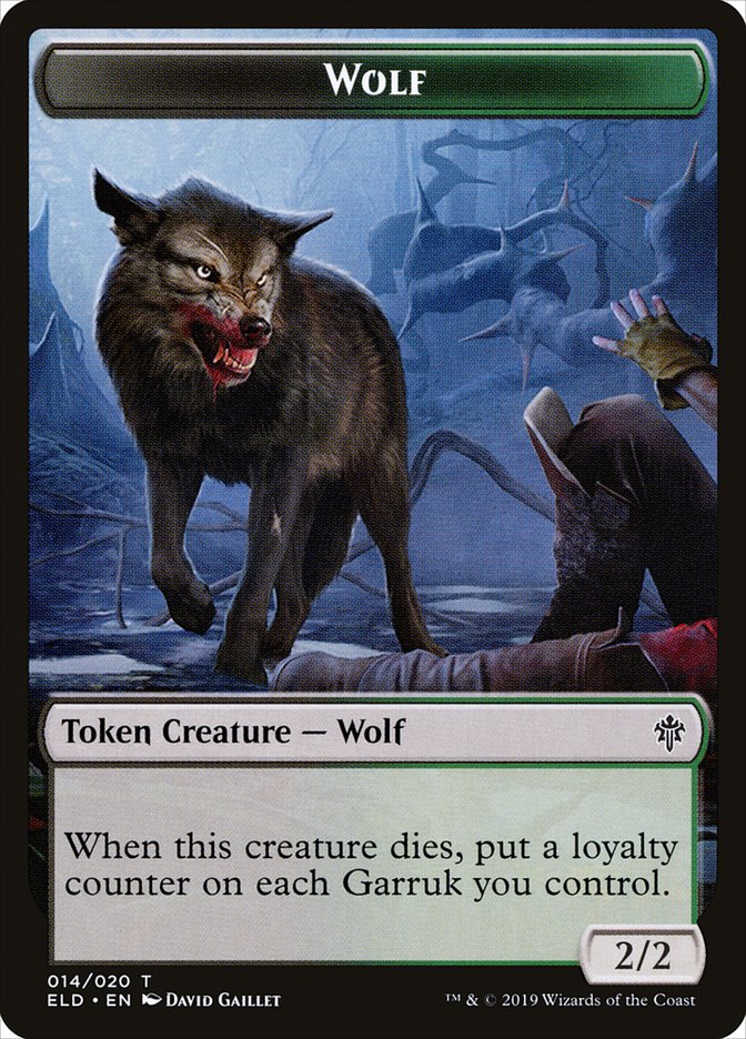 Wolf Token [Throne of Eldraine Tokens] | A1Comics