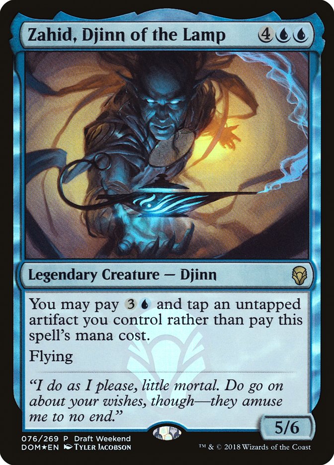 Zahid, Djinn of the Lamp (Draft Weekend) [Dominaria Promos] | A1Comics