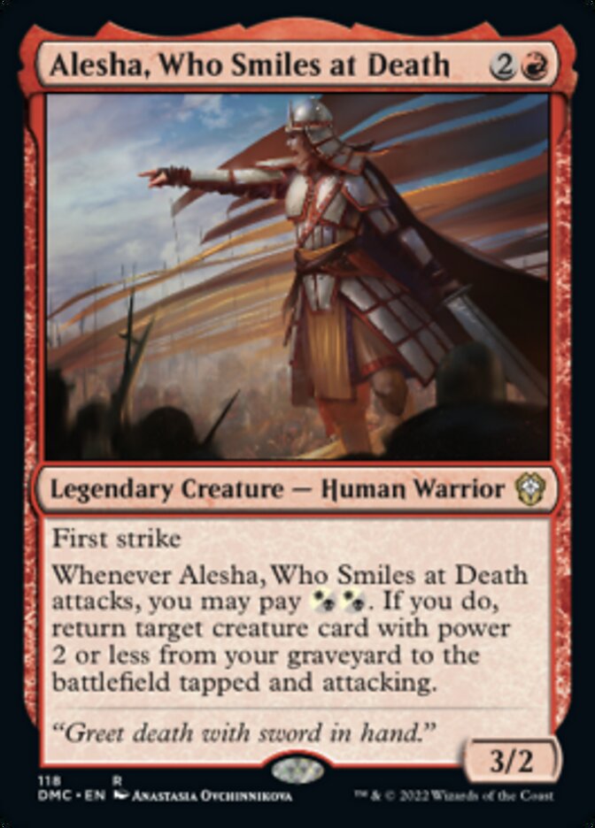 Alesha, Who Smiles at Death [Dominaria United Commander] | A1Comics