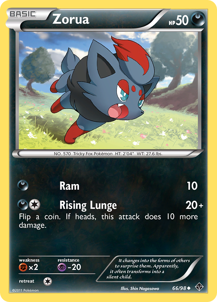 Zorua (66/98) [Black & White: Emerging Powers] | A1Comics