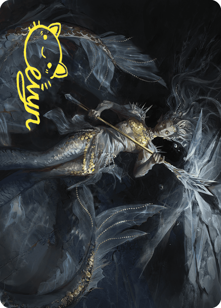 Sharae of Numbing Depths Art Card (Gold-Stamped Signature) [Wilds of Eldraine Art Series] | A1Comics