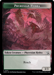 Monk // Phyrexian Hydra (11) Double-Sided Token [March of the Machine Tokens] | A1Comics