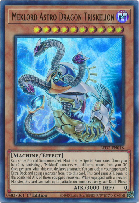 Meklord Astro Dragon Triskelion [LED7-EN016] Ultra Rare | A1Comics