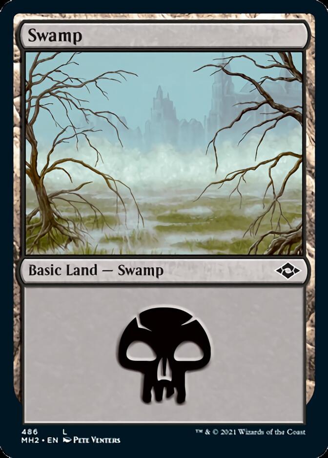 Swamp (486) (Foil Etched) [Modern Horizons 2] | A1Comics