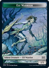 Elf Warrior // Plant Double-Sided Token [Double Masters Tokens] | A1Comics